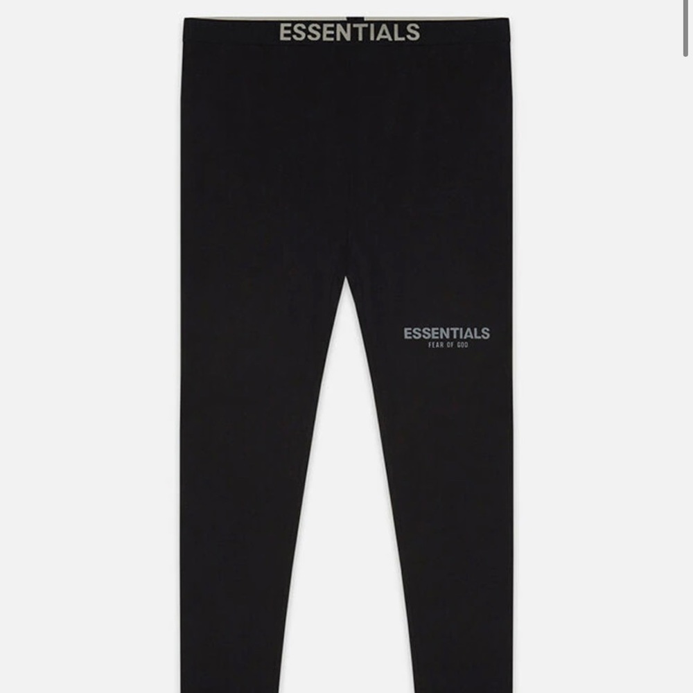 Fear of God Essentials black athletic leggings